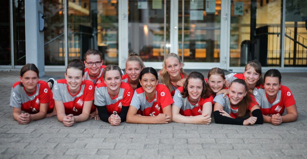 Der Kader der U18-2, leider fehlen Emilia Pohl und Sina Klug